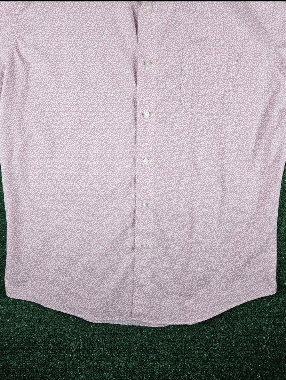 Van Heusen Short Sleeve Casual Button-Down Shirt / Mens Size Large - Picture 6 of 11